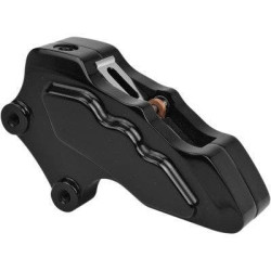 PartzBiz HD HHI-LHVIAB6013 - Hawg Halters Black 6-Piston Front Brake Caliper 13" Rotors Indian Touring 14-20 victory LHVIAB6013 1701-0649 17010649
