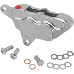 PartzBiz HD HHI-LHSCC500 - Hawg Halter HHI Chrome LHSCC500 4 ลูกสูบด้านหน้า Caliper EVO Harley Softail Dyna & XL PartzBiz HD HHI-LHSCC500 - Hawg Halter HHI Chrome LHSCC500 4 ลูกสูบด้านหน้า Caliper EVO Harley Softail Dyna & XL