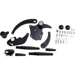PartzBiz HD HHI-FCK-F14AE-FR - Hawg Halters HHI FCK-F14AE-FR Black Forward Control Kit w/ Pegs Harley FLH 14-Up PartzBiz HD HHI-FCK-F14AE-FR - Hawg Halters HHI FCK-F14AE-FR Black Forward Control Kit w/ Pegs Harley FLH 14-Up