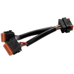 PartzBiz HD TR049991 - Hawg Wired Retro Radio Adapter Harness 96-97 FLH 8 Pin to 12 Pin 98-13 Deutch