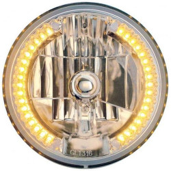 PartzBiz HD DS20012221 - Headwinds Chrome 7 ” ไฟหน้าไฟหน้าแบบฮาโลเจนพร้อมไฟเลี้ยวแบบ Snake Eye Harley 2001-2221 20012221 8-9724LEDWTCMA PartzBiz HD DS20012221 - Headwinds Chrome 7 ” ไฟหน้าไฟหน้าแบบฮาโลเจนพร้อมไฟเลี้ยวแบบ Snake Eye Harley 2001-2221 20012221 8-9724LEDWTCMA