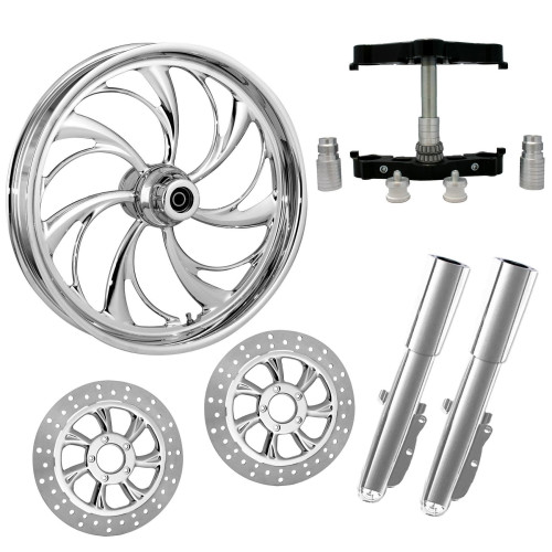 PartzBiz HD: 4415102-Helix Chrome 23” ยางล้อแบบ Dual Rotors พร้อม Raked Triple Trees ส่วนล่างและตัวเลื่อน | HELIX-DUAL-CHR-KIT-PCKG PartzBiz HD: 4415102-Helix Chrome 23” ยางล้อแบบ Dual Rotors พร้อม Raked Triple Trees ส่วนล่างและตัวเลื่อน | HELIX-DUAL-CHR-KIT-PCKG