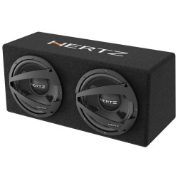 PartzBiz HD HZ-DBX2523 - Hertz Dieci DBX 252.3 Subwoofer Dual 10" 2 Ohm 300W RMS Sub-Box 12V Car Audio