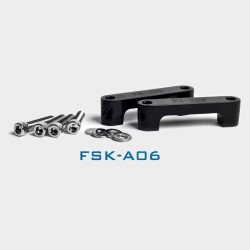 PartzBiz HD HHI-FSK-A06 - HHI Black Fender FLH Spacers For 23" 26" Fenders 6" Wide Harley FLH/T | FSK-A06