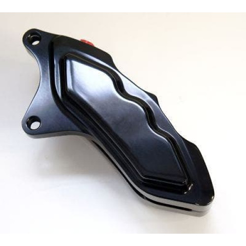 PartzBiz HD: 4414951-HHI Hawg Halters 6 Piston คาลิปเปอร์ด้านซ้ายสีดำ Harley Davidson 13 ” Dresser | LHSAB6013