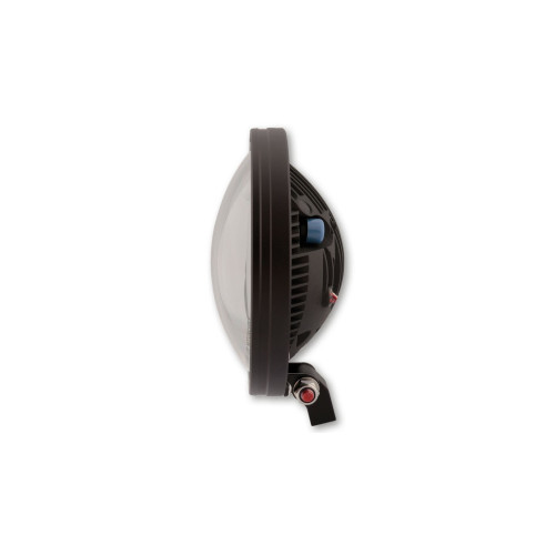PartzBiz HD: 4414876-Highsider สีดำ 7 ” LED Adaptive Headlight Tilt Tech R-1 ตัวยึดด้านล่าง 223-257