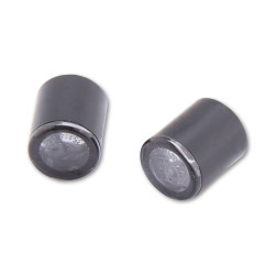 PartzBiz HD DS20202080 - Highsider Black Proton Amber LED ไฟเลี้ยว CNC Universal 204-530