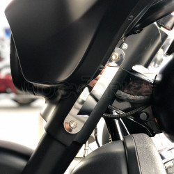 PartzBiz HD HW307014 - Hofworkz Chrome LED Billet Fork DRL Turn Signals Harley Batwing Touring 97-21