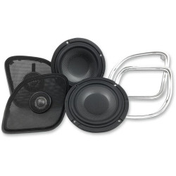 PartzBiz HD DS44050482 - Hogtunes 200 Watt 4 Ohm Wild Boar Fairing Speakers for Harley 15-17 FLTRX | WBC 1654RG
