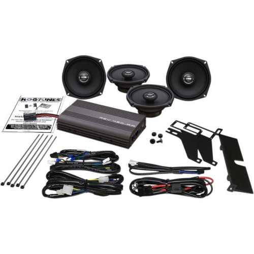 PartzBiz HD: 4414838-Hogtunes 200 วัตต์แอมป์และชุดลำโพงหน้า/หลัง 5-1/4” 00-13 อัพเกรดระบบเสียง Harley FLH Touring 4405-0535 44050535