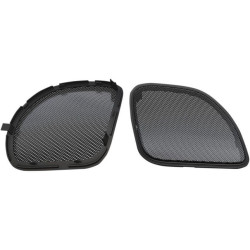PartzBiz HD DS44050377 - Hogtunes Black Trim Mesh Front Fairing ตะแกรงลำโพง Harley Road Glide 15-16 | RG RM กริลล์