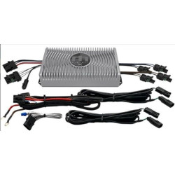 PartzBiz HD DS44050504 - Hogtunes Metrix Audio Element X 250 Watt RMS แอมป์ 2 ช่องพร้อมชุดสายไฟ อัพเกรดระบบเสียงแบบออฟโรดเคียงข้างกัน 44050505 4405-0505