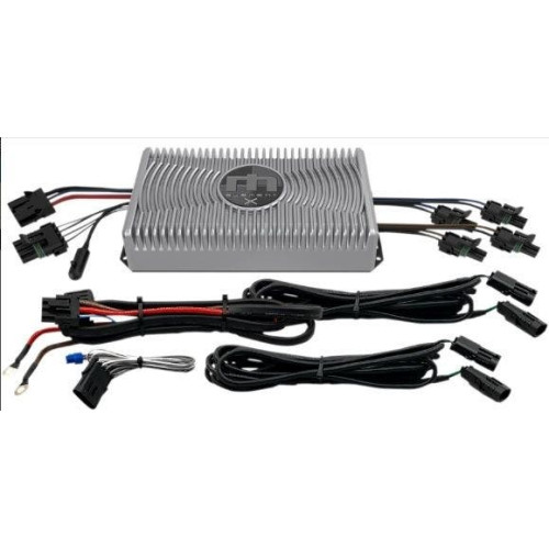 PartzBiz HD: 4414789-Hogtunes Metrix Audio Element X 250 Watt RMS แอมป์ 2 ช่องพร้อมชุดสายไฟ อัพเกรดระบบเสียงแบบออฟโรดเคียงข้างกัน 44050505 4405-0505