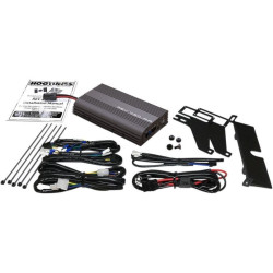 PartzBiz HD DS44050522 - Hogtunes Rev Series 200 Watt 4 Channel Amplifier Upgrade Kit 99-13 Road Glide sound system upgrade FLTR 4405-0522 44050522
