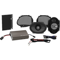 PartzBiz HD DS44050916 - Hogtunes Road Glide XL Series Speaker/Amp Kit 4 Harley 98-13 FLTR/FLTRX | 225 RG57 KIT-XL