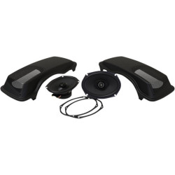 PartzBiz HD DS44050715 - Hogtunes Saddlebag Lid and 6" x 9" XL Speaker Kit Harley Touring w/ Bags 99-13