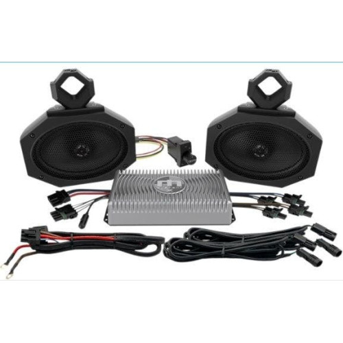 PartzBiz HD: 4414802-Hogtunes Metrix Audio UTV Element Series ชุดแอมป์และลำโพงบลูทูธ 150 วัตต์ Polaris rzr General ranger utv Kawasaki อัพเกรดระบบเสียงเคียงข้างกัน 44050503 4405-0503