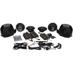 PartzBiz HD DS44050534 - Hogtunes Wild Boar Whole Hog 900 Watt Amp & Speaker Kit Harley Ultra 14-19