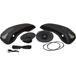 PartzBiz HD DS44050716 - Hogtunes XL 6" x 9" 200w Speakers & Lid Kit 692-XL LID-RM Harley Touring 14-20