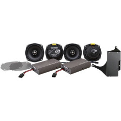 PartzBiz HD DS44050618 - Hogtunes XL Series 450 Watt Amp & 4 Speaker Kit Harley Ultra FLHTC 98-13 ULTRA KIT-XL
