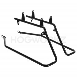 PartzBiz HD HW157103 - Hogworks Black Conversion Brackets for Touring Saddlebags Harley Softail 18-Up 