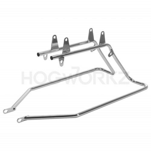 PartzBiz HD: 4414782-Hogworks Chrome Conversion Brackets for Touring Saddlebags Harley Softail 18-Up PartzBiz HD: 4414782-Hogworks Chrome Conversion Brackets for Touring Saddlebags Harley Softail 18-Up