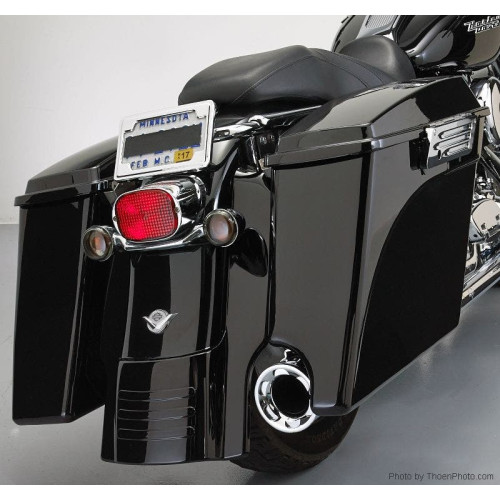 PartzBiz HD: 4414748-Hogworkz 2-Into-1 4" Stretched Saddlebags w/ Lids Harley '14-'18 FLH - Unpainted | HW151208 PartzBiz HD: 4414748-Hogworkz 2-Into-1 4" Stretched Saddlebags w/ Lids Harley '14-'18 FLH - Unpainted | HW151208