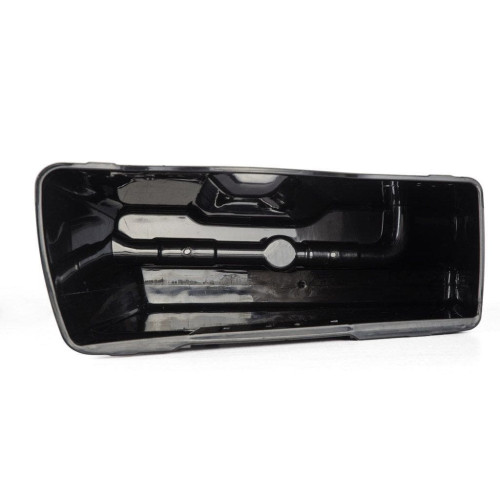 PartzBiz HD: 4414749-Hogworkz 2-Into-1 4" Stretched Saddlebags w/ Lids Harley '94-'13 FLH - Unpainted | HW149208