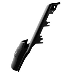 PartzBiz HD HW107148 - Hogworkz 2-Into-1 Stretched Tri-Bar Fender Extension Vivid Black 09-19 FL  HW107148 bagger touring road glide street king