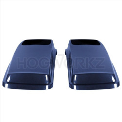 PartzBiz HD HW153005 - Hogworkz Vivid Black 6" x 9" Speaker Lids Harley Touring 93-13 Saddlebags | HW152008