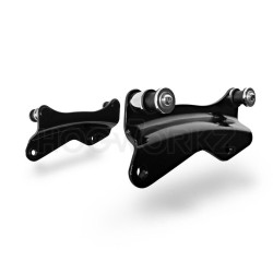 PartzBiz HD HW163003 - Hogworkz สีดำที่ถอดออกได้ 4 จุด Tour Pak พนักพิง Docking ฮาร์ดแวร์ Harley 14-22 52300353