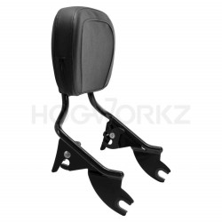PartzBiz HD HW157123 - Hogworkz Black Detachable Shorty Sissy Bar Backrest Harley Touring '09-'18 PartzBiz HD HW157123 - Hogworkz Black Detachable Shorty Sissy Bar Backrest Harley Touring '09-'18