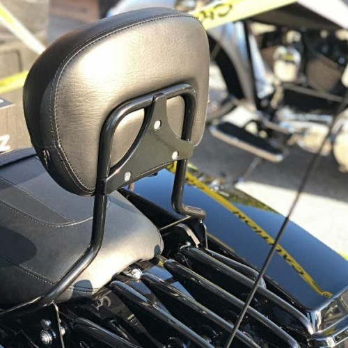PartzBiz HD: 4414734-Hogworkz Black Detachable Tall Sissy Bar Backrest Harley Touring '09-'18