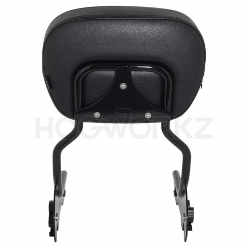 PartzBiz HD: 4414736-Hogworkz Black Easy Detachable Sissy Bar Backrest HW157125 Harley Softail 18-Up