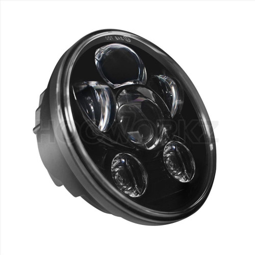 PartzBiz HD: 4414706-Hogworkz Blackout 5 3/4" LED Harley Daymaker Style Headlight V2 Softail Dyna HW195023