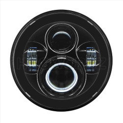 PartzBiz HD HW195002 - Hogworkz Blackout 7" LED Harley Daymaker Style Headlight FLH/T PartzBiz HD HW195002 - Hogworkz Blackout 7" LED Harley Daymaker Style Headlight FLH/T