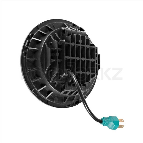 PartzBiz HD: 4414710-Hogworkz Blackout 7" LED Harley Daymaker Style Headlight w/ Auxiliary Passing Lamps