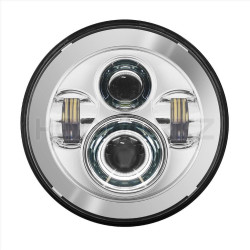 PartzBiz HD HW195001 - Hogworkz Chrome 7" LED Harley Daymaker Style Headlight 94-19 Harley FLH/T FLST Touring Softail PartzBiz HD HW195001 - Hogworkz Chrome 7" LED Harley Daymaker Style Headlight 94-19 Harley FLH/T FLST Touring Softail