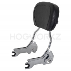 PartzBiz HD HW157124 - Hogworkz Chrome Easy Detachable Sissy Bar Backrest HW157125 Harley Softail 18-Up