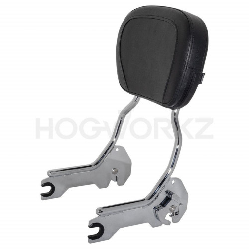 PartzBiz HD: 4414693-Hogworkz Chrome Easy Detachable Sissy Bar Backrest HW157125 Harley Softail 18-Up