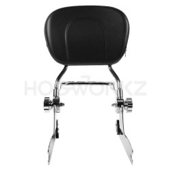 PartzBiz HD HW157110 - Hogworkz Chrome Easy Detachable Sissy Bar Luggage Rack Harley Softail 00-17