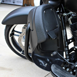 PartzBiz HD HW105007 - Hogworkz Denim Black Lower Vented Fairing for Harley Touring | HW105007