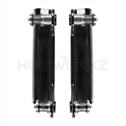 PartzBiz HD HW163004 - Hogworkz Gloss Black Docking Hardware for Harley 09-13 FLH/T Repl 54205-09A