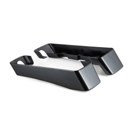 PartzBiz HD HW105151 - Hogworkz Harley 3 ” กระเป๋าข้าง Extensions '93-'13 CVO No Cut Exhaust Vivid Black | HW105151