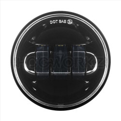 PartzBiz HD HW195204 - Hogworkz Harley Blackout 4.5" LED Auxiliary Passing Lamps 94-19 HW195204