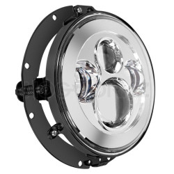 PartzBiz HD HW131384 - Hogworkz Harley Daymaker 7" Mounting Bracket & Black Ring Repl OEM 68124-04B
