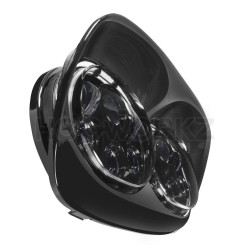 PartzBiz HD HW195022 - Hogworkz Harley Road Glide Dual 5 3/4" Blackout LED Daymaker Style Headlight