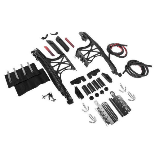 PartzBiz HD: 4414623-Hogworkz Black 14-17 One Touch Saddlebag Mounting Hardware Kit สำหรับ Harley | HW131374
