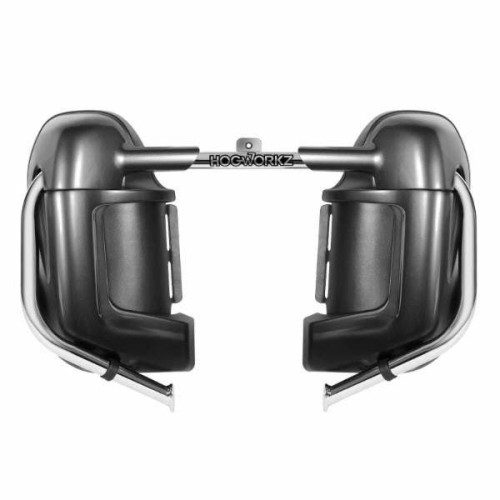 PartzBiz HD: 4414605-Hogworkz Lower Vented Fairing Lowers w/ Hardware Harley Touring Charcoal Pearl | HW105010
