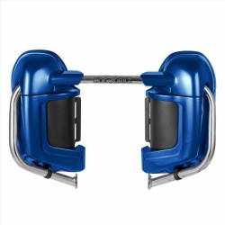 PartzBiz HD HW105006 - Hogworkz Lower Vented Fairing Lowers w/ Hardware Harley Touring Superior Blue
